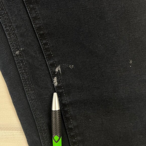 2011 Carhartt Double Knee Dungeree Fit Pants BL01 BLK 30x30 fits 28x29 measure - Picture 8 of 16